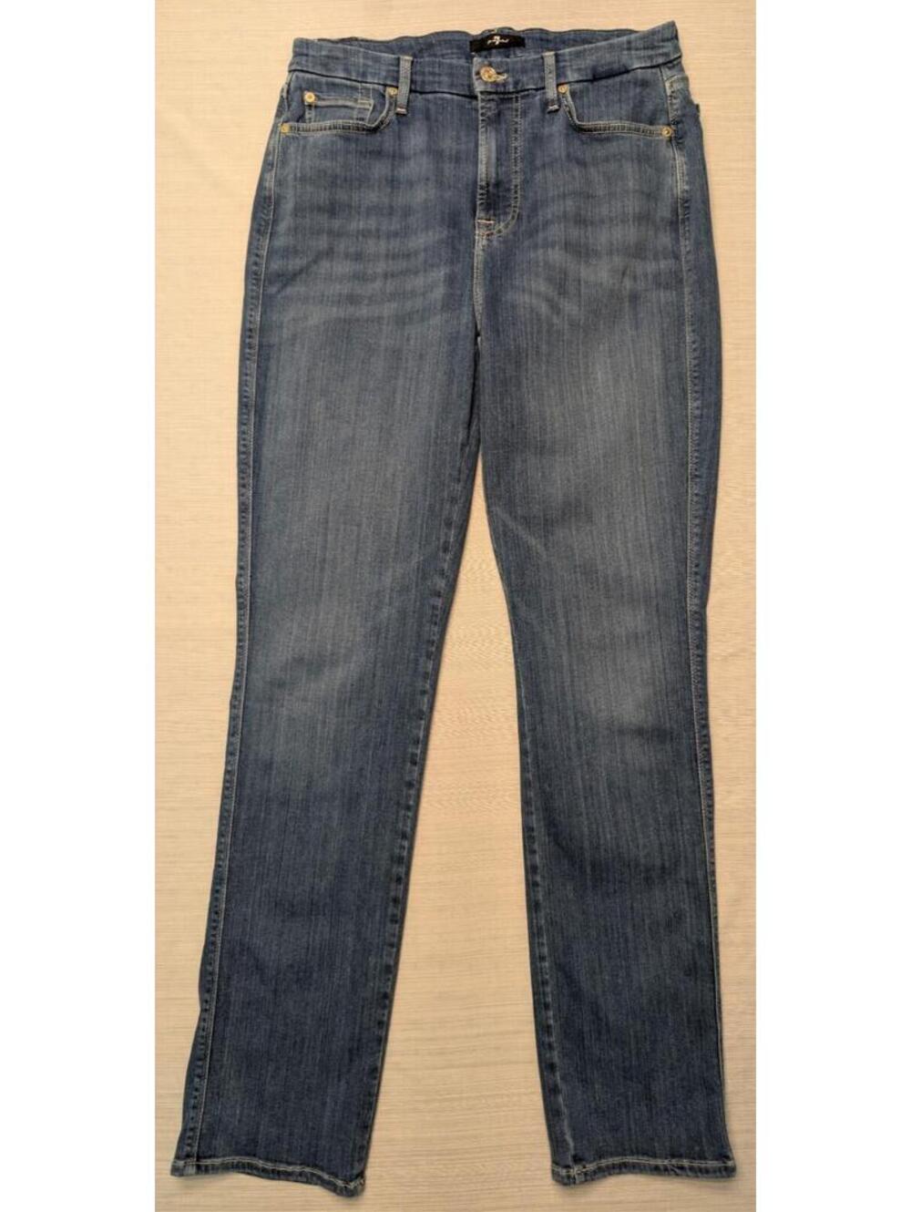 7 For All Mankind Kimmie Straight Navigation Jeans Size 30
